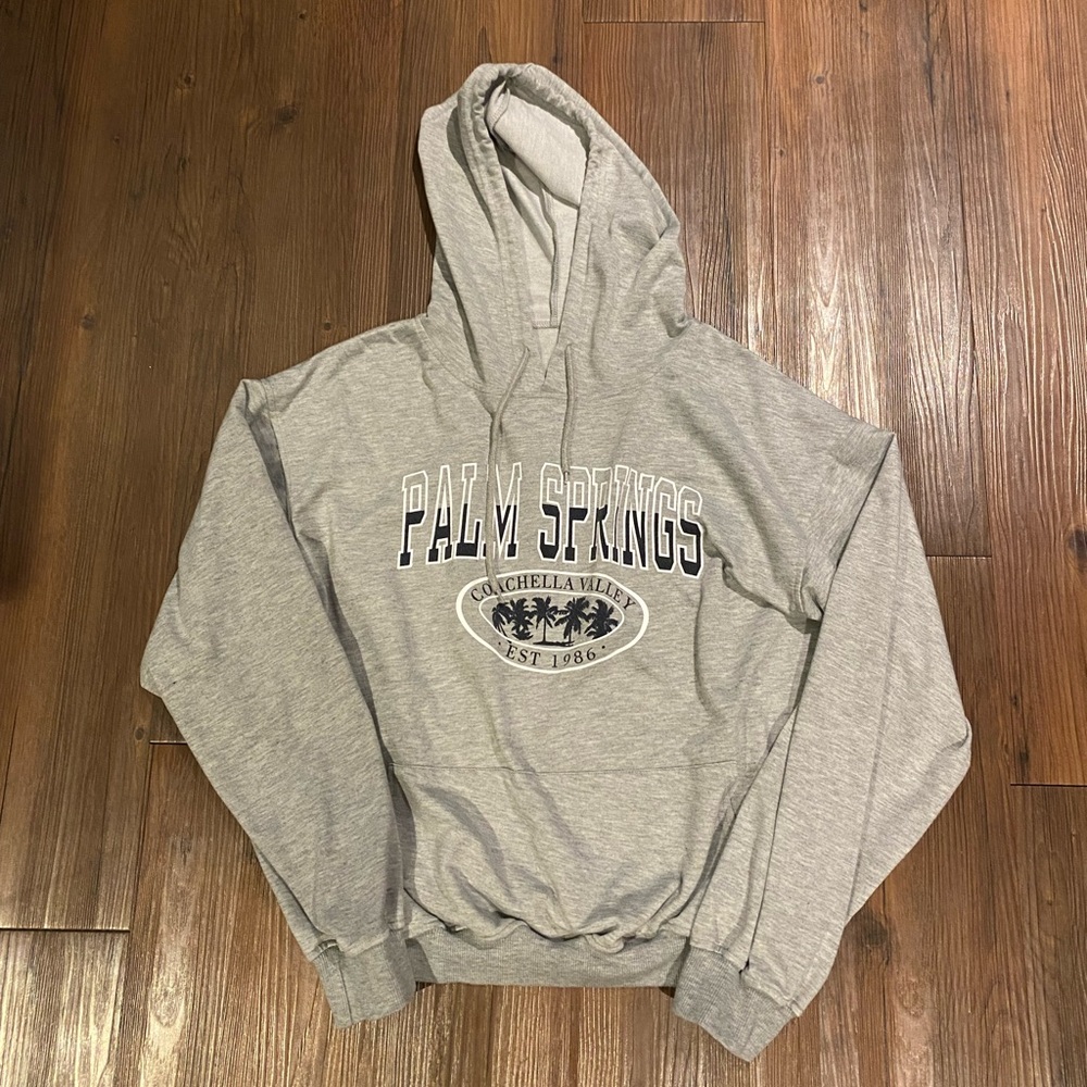 Grey Graphic Hoodie